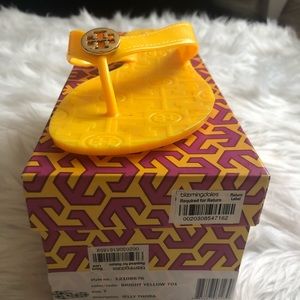 Tory Burch yellow jelly thora